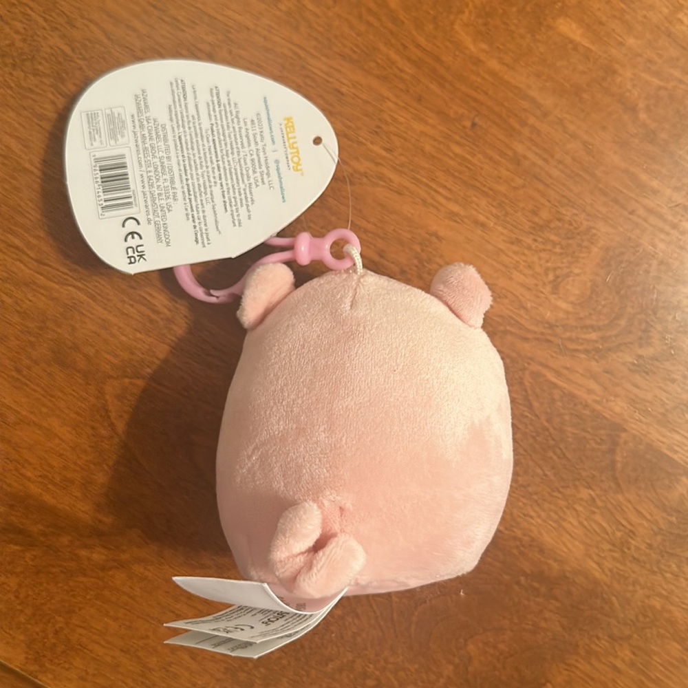 Squishmallows 3.5" Easter Clip-On Peter The Pig with Floral Belly - Picture 4 of 4